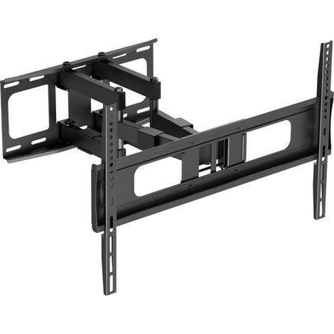 Support Mural à Bras pivotant Robuste pour TV 37", 40", 42", 43", 46", 50", 55", 65", 70", 75", 84". cm 2180 cm .4 cm VESA Max 600x400 Noir (1/5)
