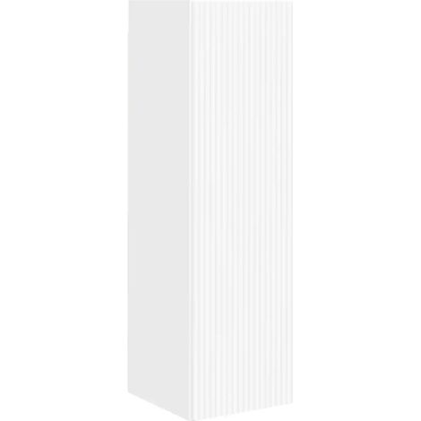 Mobile TV da parete moderno minimalista 30 x 31 x 100 cm con pratico spazio portaoggetti in legno multistrato bianco 020054985