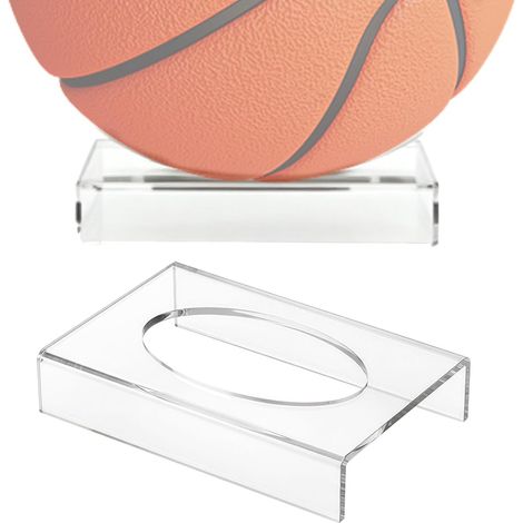Support pour Ballon de Football Lot de 2 Supports de Bureau en Acrylique Porte-Ballon Pour Décoration Salon, Maison, Bar, Bureau, Espace Travail Et Boutique (1/5)