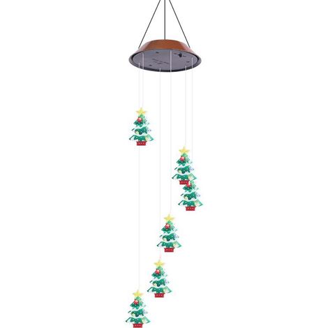 Campanella a vento solare per patio, campanella luminosa a LED da appendere per patio e giardino.