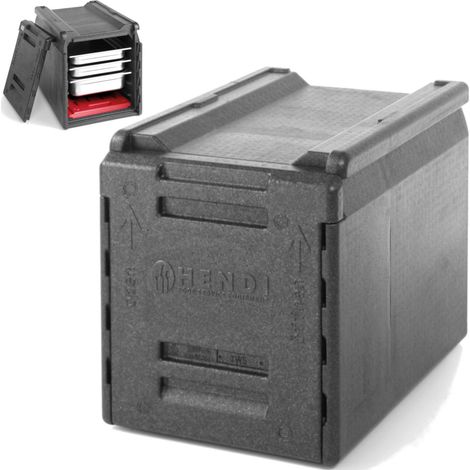 Contenedor térmico para catering, termo para transporte de alimentos, PP GN1/1 66L (1/4)