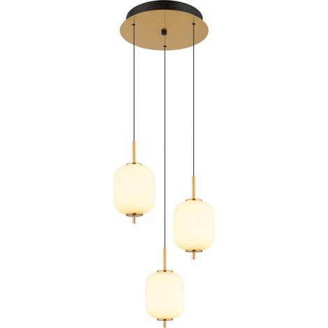 Globo - lampada a sospensione - EWALD - bronzo - vetro - Ø 38cm - (1/5)