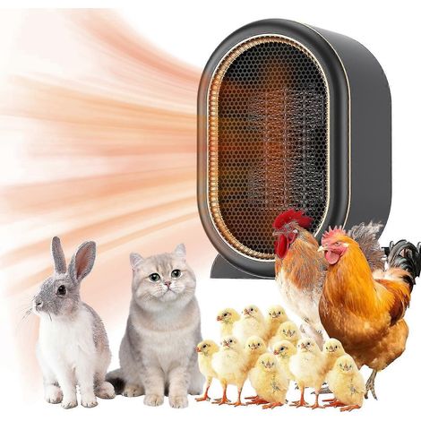 Chauffage pour niche pour chien, chauffage électrique pour animaux de compagnie pour l'hiver - Taille unique - Noir (1/5)