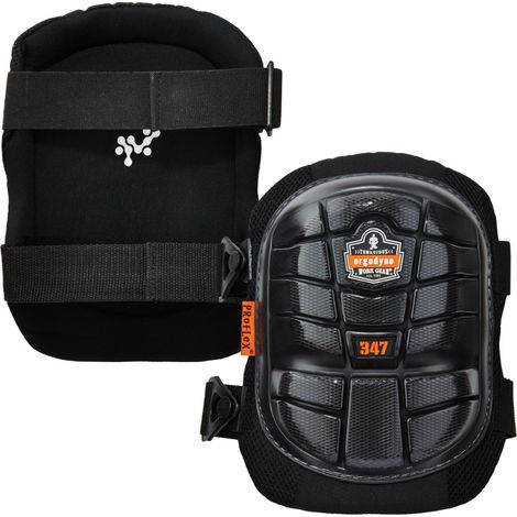 Genouillères de protection légères en gel avec attaches réglables PROFLEX ERGODYNE Noir Unique. (1/5)