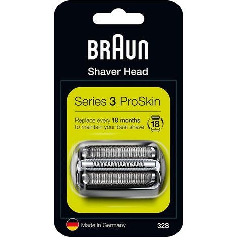 Braunkey - láminas de recambio+portacuchillas - serie 3 - 32s - plateado - 81633297 - 4210201115809 (1/5)