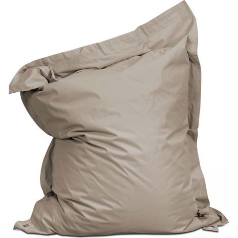 Housse vide de pouf de jardin en polyester taupe 180 x 145 cm