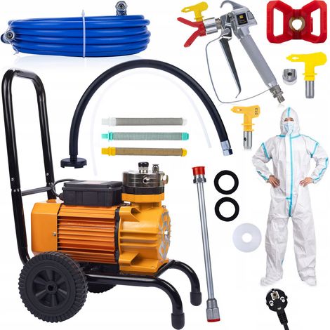 Rosfix Set Rosfix Strong Blue Storm SBS03 Lackiergerät 3500W 22MPA 18L/min + 2x Dichtung + Düse 513 + Filter 30,60,100 + Anzug (1/5)