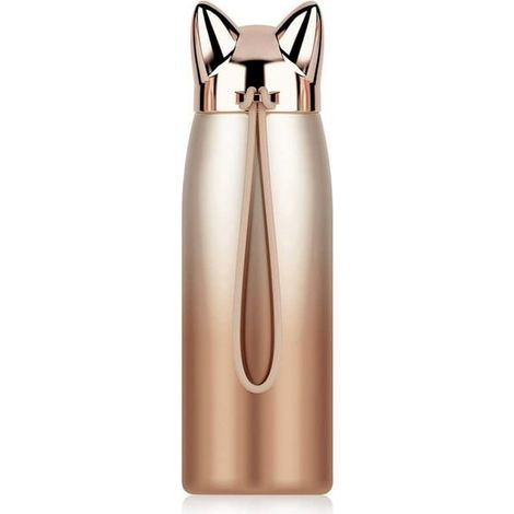 Mug isotherme en acier inoxydable 300 ml à motif renard, gobelet hermétique anti-fuite, bouteille thermos pour enfant et adulte (1/5)