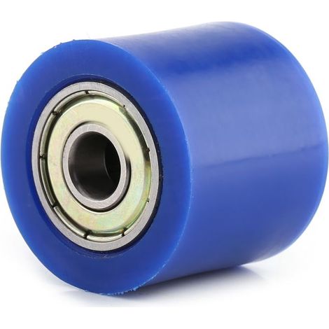 Fockety Slière à Rouleaux de Poulie de Chaîne Roulements Lourds pour Moto Street Bike Motorcycle, Rouge/Orange/Bleu/Vert/Noir, 32 X 28 Mm, 1pc pour les Véhicules Hors Route (Bleu 10 mm).. (1/5)