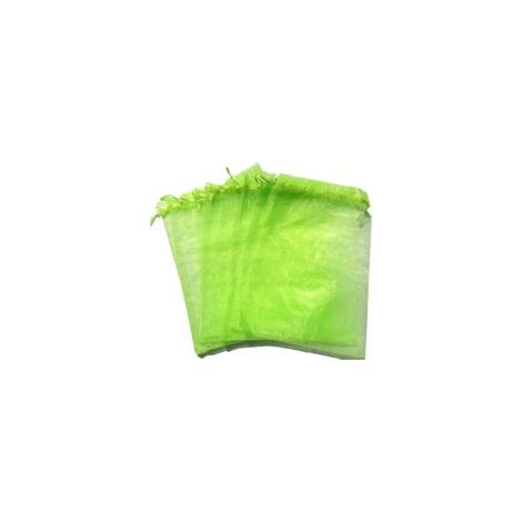 Bolsas protectoras para uvas, 50 unidades. Bolsas de organza transpirables con cordón, 30 cm x 20 cm, para proteger los racimos de uvas de avispas y pájaros (fruta verde) - Crezuo