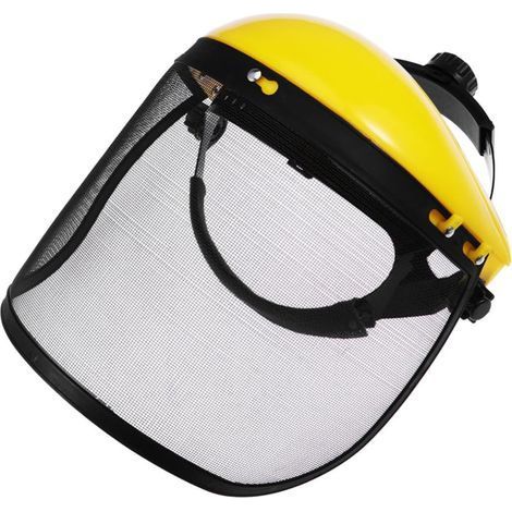 Casque De Sécurité pour Coupe Bordures De Jardin en Acier Inoxydable avec Masque De Protection Intégral en Maille pour Débroussailleuse, Protection Forestière (1/5)
