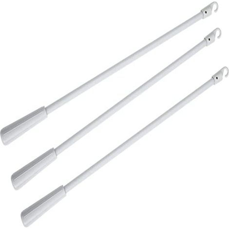 30CM (12-inch) White Fiberglass Rotating Rod Venetian Blinds and Curtain Rod Accessories (1/5)
