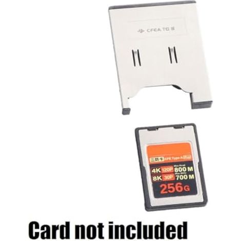 CFexpress Adaptateur de carte mémoire de type A vers CFe type B en métal argenté XQD convertisseur NVMe (1/5)