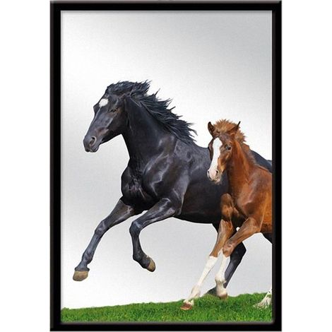 Miroir à suspendre cheval