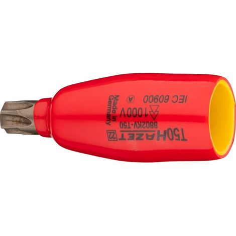 Hazet Schraubendreher-Steckschlüsseleinsatz, Vierkant hohl 10 mm (3/8), Innen TORX Profil, T50, kurz (1/5)