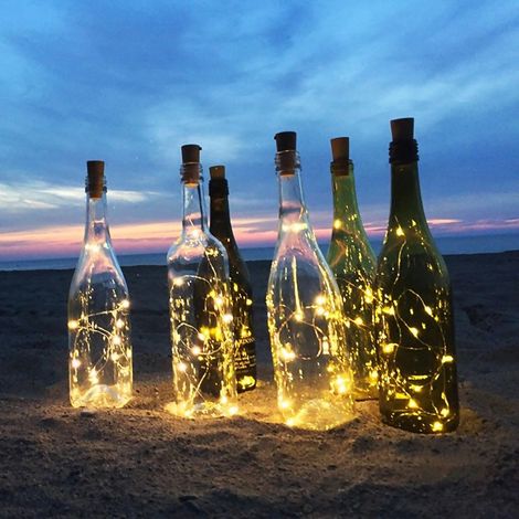 Boîtier de Piles pour Guirlande Lumineuse Étanche avec Bouchon et Fils de Cuivre, Décoration de Fête (1/5)