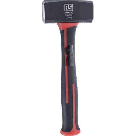 Rs Pro – Massette 1kg – Tête en acier au carbone – Poignée en fibre de verre pour réduction des vibrations – Outil pour chantiers humides (1/3)