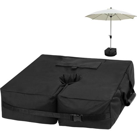 Sac de Poids de Base de Parasol détachable, jusqu'à 85 LB, Sac de Poids de Parapluie pour Sacs de Sable de Parasol en surplomb, Patio lesté, Plage, Porte-à-Faux extérieur (Square Shape) (1/5)
