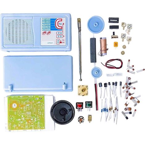Kit radio électronique à monter soi-même : projet pratique de soudure électronique pour apprendre à souder. (1/5)
