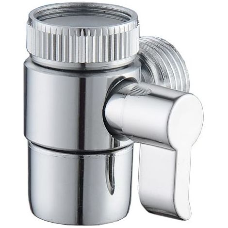 Vanne de dérivation INF 3/4 pour mitigeur de lavabo, adaptateur argenté en métal durable, connexion rapide, installation universelle (1/5)