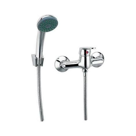 Grifo de ducha Smile con conjunto de ducha, cromado (1/2)