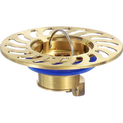 Grille De Sol Anti-senteurs, Couvercle De Sol en Laiton Bouchon De Douche Anti-Retour Adapté pour Tuyaux De 1.3-1.7" Salle De Bain Cuisine, Or (1/5)
