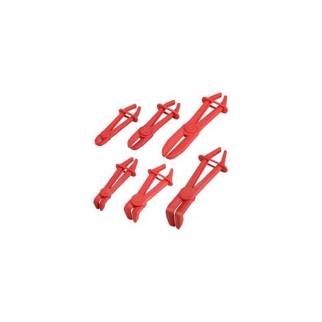 Lot De 6 Pinces De Pince Durite Refroidissement,Pince Durite Frein,Pince A Collier Durite,Pince À Clamper Infirmiere,Pince A Collier Durite,Pour Tuyaux De Carburant, Tuyaux De Frein