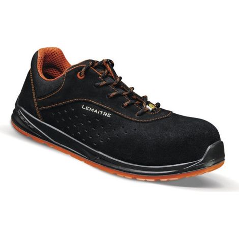 Zapatos de seguridad bajos ESD BLACKTRIGGER S1P ESD SRC Negro/Naranja 44