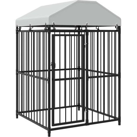 Maison Exclusive - Chenil extérieur avec toit pour chiens 120 x 120 x 150 cm (1/5)
