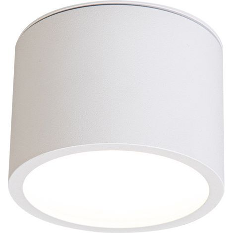 Plafonnier saillie rond blanc Ø8,2cm GX53 IP65 Light Prestige (1/5)