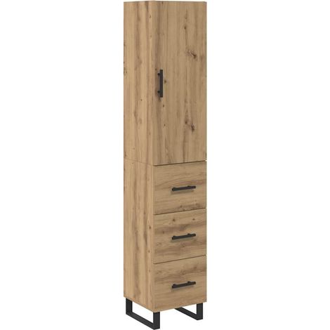 Maison Exclusive - Alacena Roble artesanal 34,5 x 34 x 180 cm Mad