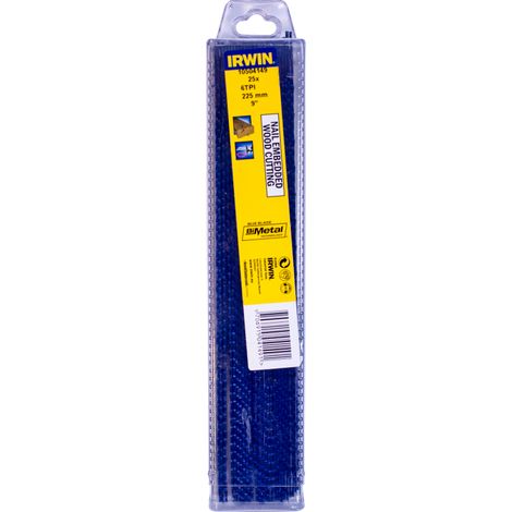 IRWIN 10504149 25 Sierra sable Bi-metal para Madera 956R 6TPI