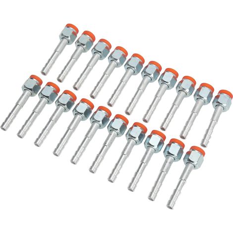 20 pièces raccord droit en aluminium haute résistance pour tuyau climatisation universel voitures camions 3/8 pouces (1/5)