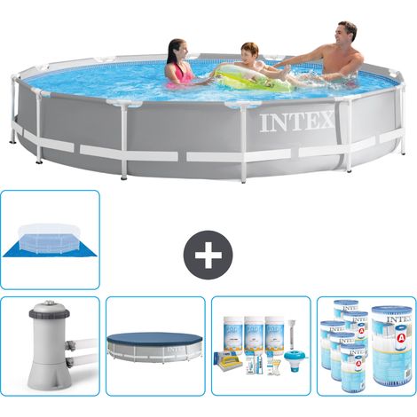Intex Piscine Prism Frame Ronde - 366x76 cm - 6-pièces SCB15 (1/5)