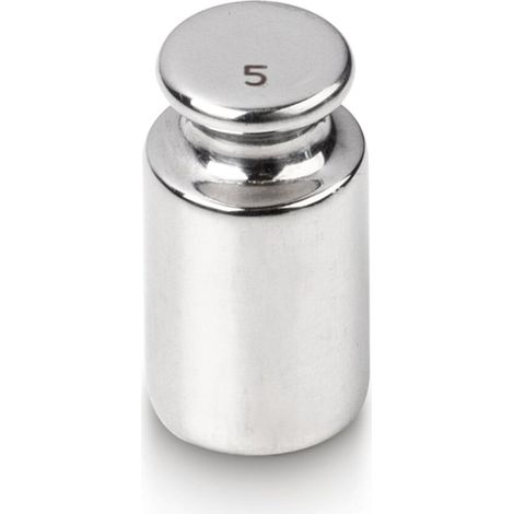 Kern Prüfgewicht 326-03K+C kalibriert, F1, Nennwert 5 g, Eco-Form, Edelstahl poliert