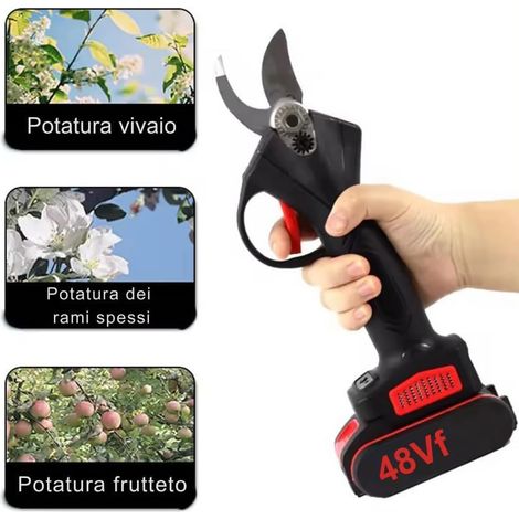 Astschere, 48VF ​​​​Doppelbatterie-Elektro-Astschere, Einzelbatterie-Gartenschere