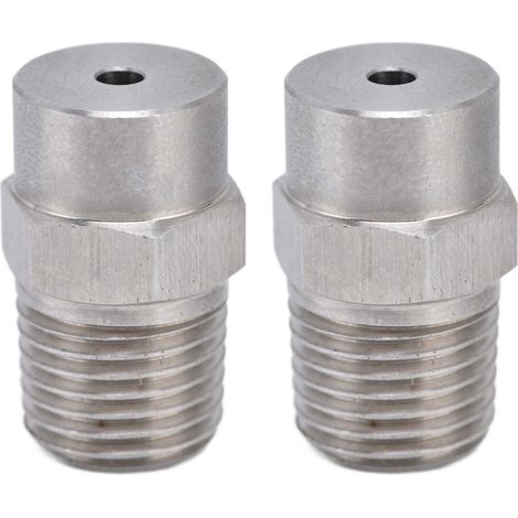 Buse de brumisation 3,0mm en acier inoxydable 304, pack de 2 pièces, durable et résistante, couverture large, compacte et pratique, pièces détachées pour système de pulvérisation. (1/5)