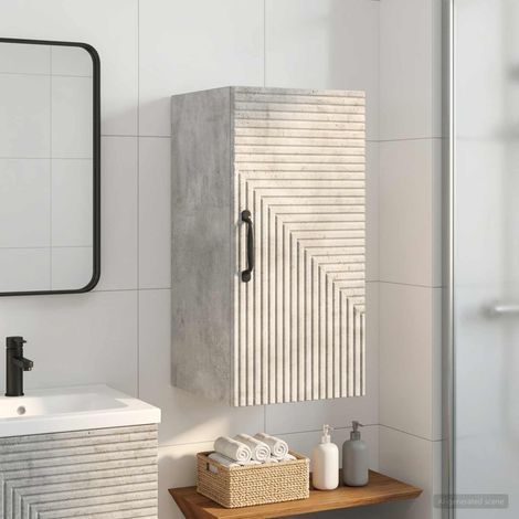 vidaXL Armario de pared para baño HAARLEM Gris Hormigón (1/5)