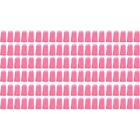 120 Stück weiche Ohrstöpsel aus PU-Leichtmetall zur Geräuschreduzierung (38 dB), schalldämmend, rosa, zum Schlafen und Lernen
