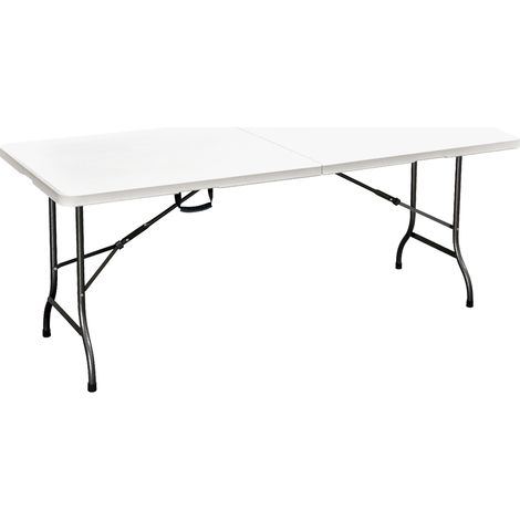 TAVOLO PIC NIC PIEGHEVOLE 'PARTY' cm 152 x 74,5 x h. 72 - colore bianco - LIF