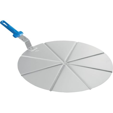 Plateau porte-pizza avec manche et guide pour couper en 8 morceaux, ø 500 mm - VIRTUS