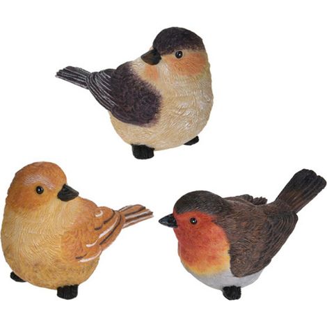 Gartenfiguren Vögel, 3er-Set (1/3)