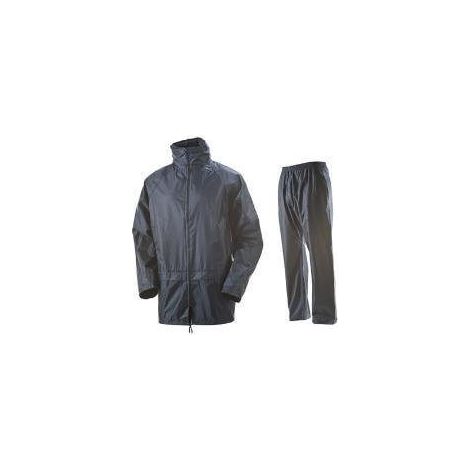 IMPERMEABILE COMPLETO NYLON BLU   TG.L