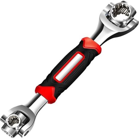 Online Store - Clé à douille 48 en 1, multifonctionnels professionnels en acier , clé rotative à 360 degrés, taille du rotor 10 mm (1/5)