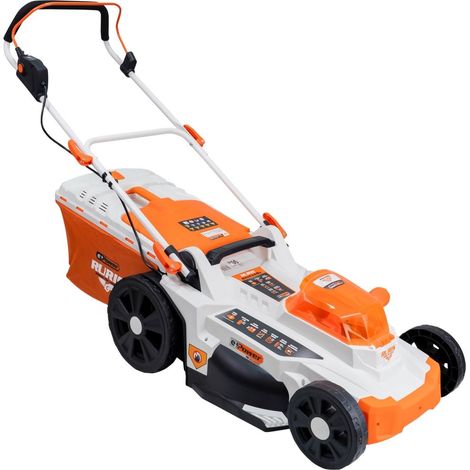 Tondeuse à gazon sans fil RURIS RXI4344e 2x20V - Coupe 43 cm, Hauteur 25-75 mm, 3-en-1 - Livré sans Batterie (1/5)