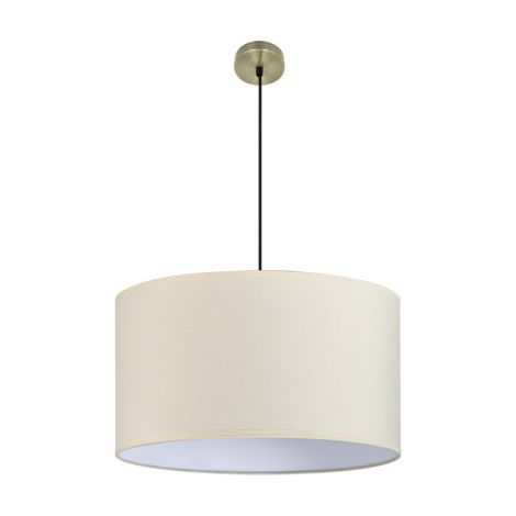 ABRILA AKUNADECOR Lampe à suspension modèle Dori beige avec abat-jour de 60 cm