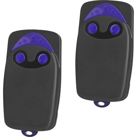 Set of 2 Remote Controls for Gates, Flo2r-s Automated Gate Remote Control, 433.92MHz 2-Channel Remote Control Transmitter (Includes 2 Extra Batteries) (1/4)