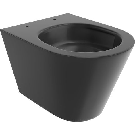 Mexen Rico taza de inodoro Rimless Tornado, negro mate - 3372XX85T (1/5)