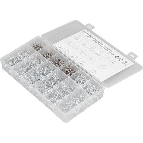 Collier de Raccord Double Fil Bleu Blanc Anticorrosion 200PCS pour Tuyau d'Arrosage, avec Boîte de Rangement (1/5)