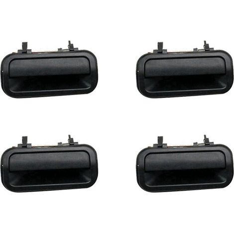 4 manijas de puerta traseras derechas exteriores negras IZ1521106 para Isuzu Rodeo Pickup 1998 1999 2000 2001 2002 2003 (1/4)